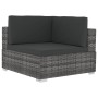 Garden sofa set with 4-piece synthetic rattan gray cushions by vidaXL, Garden sets - Ref: Foro24-47270, Price: 294,18 €, Disc...