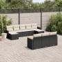 Set de sofás de jardín 10 pzas cojines ratán sintético negro de , Conjuntos de jardín - Ref: Foro24-3258815, Precio: 619,58 €...