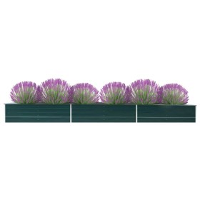 Galvanized green steel garden bed 480x80x45 cm by vidaXL, Pots and planters - Ref: Foro24-47065, Price: 91,50 €, Discount: %