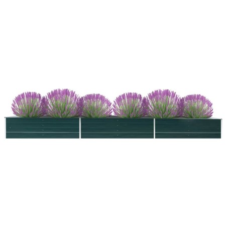 Grünes Gartenbeet aus verzinktem Stahl 480x80x45 cm von vidaXL, Töpfe und Pflanzgefäße - Ref: Foro24-47065, Preis: 91,44 €, R...