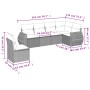 6-piece garden sofa set and black synthetic rattan cushions by , Garden sets - Ref: Foro24-3253762, Price: 421,54 €, Discount: %