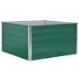 Raised planter made of green galvanized steel 100x100x45 cm by vidaXL, Pots and planters - Ref: Foro24-47025, Price: 43,99 €,...