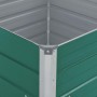 Raised planter made of green galvanized steel 100x100x45 cm by vidaXL, Pots and planters - Ref: Foro24-47025, Price: 43,99 €,...