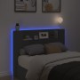 Cabecero de cama con luz LED negro 140x16,5x103,5 cm de , Cabeceros y pies de cama - Ref: Foro24-839246, Precio: 104,35 €, De...