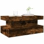 Coffee table with LED lights smoked oak 90x50x40 cm by , Coffee table - Ref: Foro24-839851, Price: 93,99 €, Discount: %