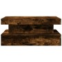 Coffee table with LED lights smoked oak 90x50x40 cm by , Coffee table - Ref: Foro24-839851, Price: 93,99 €, Discount: %