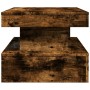 Coffee table with LED lights smoked oak 90x50x40 cm by , Coffee table - Ref: Foro24-839851, Price: 93,99 €, Discount: %