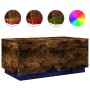 Coffee table with LED lights smoked oak 90x50x40 cm by , Coffee table - Ref: Foro24-839879, Price: 78,03 €, Discount: %