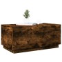 Coffee table with LED lights smoked oak 90x50x40 cm by , Coffee table - Ref: Foro24-839879, Price: 78,03 €, Discount: %