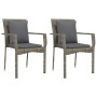 Set comedor jardín 7 pzas y cojines ratán sintético gris de , Conjuntos de jardín - Ref: Foro24-3213500, Precio: 547,57 €, De...