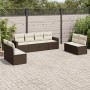 8-piece garden sofa set and brown synthetic rattan cushions by , Garden sets - Ref: Foro24-3218843, Price: 516,07 €, Discount: %