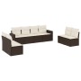 8-piece garden sofa set and brown synthetic rattan cushions by , Garden sets - Ref: Foro24-3218843, Price: 516,07 €, Discount: %