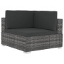 Corner sectional seat with cushions 2 pcs gray PE rattan by vidaXL, Modular outdoor sofas - Ref: Foro24-47262, Price: 248,56 ...