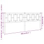 Kopfteil aus weißem Metall, 200 cm von , Kopf- und Fußteile - Ref: Foro24-374328, Preis: 51,03 €, Rabatt: %