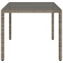 Garden table glass surface PE rattan gray 150x90x75 cm by , Garden tables - Ref: Foro24-365532, Price: 159,68 €, Discount: %