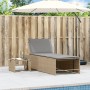 Sonnenliegen mit Tisch 2 Einheiten beige synthetisches Rattan von , Liegen - Ref: Foro24-368425, Preis: 180,34 €, Rabatt: %