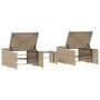 Sonnenliegen mit Tisch 2 Einheiten beige synthetisches Rattan von , Liegen - Ref: Foro24-368425, Preis: 180,34 €, Rabatt: %