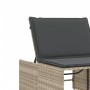 Sun loungers with table 2 units light gray synthetic rattan by , Loungers - Ref: Foro24-368427, Price: 180,93 €, Discount: %