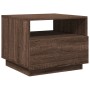 Coffee table with LED lights oak brown 50x49x40 cm by , Coffee table - Ref: Foro24-839832, Price: 79,99 €, Discount: %