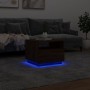 Couchtisch mit LED-Leuchten Eiche braun 50x49x40 cm von , Couchtisch - Ref: Foro24-839832, Preis: 75,71 €, Rabatt: %