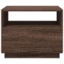 Coffee table with LED lights oak brown 50x49x40 cm by , Coffee table - Ref: Foro24-839832, Price: 79,99 €, Discount: %