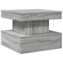 Coffee table with LED lights Sonoma gray 50x50x40 cm by , Coffee table - Ref: Foro24-839845, Price: 70,18 €, Discount: %