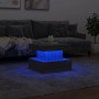 Coffee table with LED lights Sonoma gray 50x50x40 cm by , Coffee table - Ref: Foro24-839845, Price: 70,18 €, Discount: %