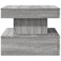 Coffee table with LED lights Sonoma gray 50x50x40 cm by , Coffee table - Ref: Foro24-839845, Price: 70,18 €, Discount: %