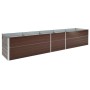 Brown galvanized steel flower bed 400x80x45 cm by vidaXL, Pots and planters - Ref: Foro24-47058, Price: 86,10 €, Discount: %