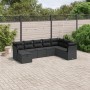 8-piece garden sofa set and black synthetic rattan cushions by , Garden sets - Ref: Foro24-3263271, Price: 479,84 €, Discount: %