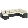 8-piece garden sofa set and black synthetic rattan cushions by , Garden sets - Ref: Foro24-3263582, Price: 486,34 €, Discount: %