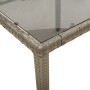 Garden table glass surface PE rattan gray 90x90x75 cm by , Garden tables - Ref: Foro24-365526, Price: 117,24 €, Discount: %