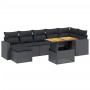 8-piece garden sofa set and black synthetic rattan cushions by , Garden sets - Ref: Foro24-3264730, Price: 459,45 €, Discount: %