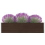 Galvanized steel raised planter in brown, 320x40x77 cm by vidaXL, Pots and planters - Ref: Foro24-47050, Price: 90,96 €, Disc...