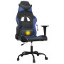 Silla gaming de masaje cuero sintético negro y azul de , Sillones para videojuegos - Ref: Foro24-345399, Precio: 125,68 €, De...