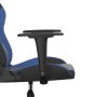 Black and blue synthetic leather massage gaming chair by , Gaming chairs - Ref: Foro24-345399, Price: 125,68 €, Discount: %