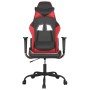 Schwarz-roter Massage-Gaming-Stuhl aus Kunstleder von , Gaming-Stühle - Ref: Foro24-345400, Preis: 121,69 €, Rabatt: %