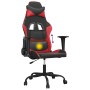 Schwarz-roter Massage-Gaming-Stuhl aus Kunstleder von , Gaming-Stühle - Ref: Foro24-345400, Preis: 121,69 €, Rabatt: %