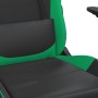 Silla gaming de masaje cuero sintético negro y verde de , Sillones para videojuegos - Ref: Foro24-345402, Precio: 121,69 €, D...