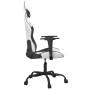 Silla gaming de masaje cuero sintético blanco y negro de , Sillones para videojuegos - Ref: Foro24-345409, Precio: 126,25 €, ...