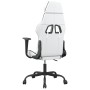 Silla gaming de masaje cuero sintético blanco y negro de , Sillones para videojuegos - Ref: Foro24-345409, Precio: 126,25 €, ...