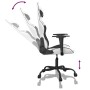 Black and white synthetic leather massage gaming chair by , Gaming chairs - Ref: Foro24-345409, Price: 126,25 €, Discount: %