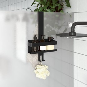 Matte black 304 brushed stainless steel hanging shower shelf by , Shelves - Ref: Foro24-4004902, Price: 26,99 €, Discount: %