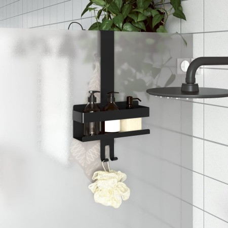 Matte black 304 brushed stainless steel hanging shower shelf by , Shelves - Ref: Foro24-4004902, Price: 26,44 €, Discount: %