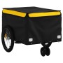 Black and yellow iron bicycle trailer 30 kg by , Bicycle trailers - Ref: Foro24-94099, Price: 86,85 €, Discount: %