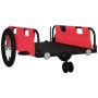 Iron bicycle trailer and red Oxford cloth by , Bicycle trailers - Ref: Foro24-94188, Price: 78,99 €, Discount: %