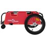 Iron bicycle trailer and red Oxford cloth by , Bicycle trailers - Ref: Foro24-94188, Price: 78,99 €, Discount: %