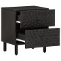 Mesita de noche de madera maciza de mango negra 40x33x46 cm de , Mesitas de noche - Ref: Foro24-356817, Precio: 79,33 €, Desc...