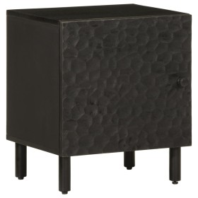 Mesita de noche de madera maciza de mango negra 40x33x46 cm de , Mesitas de noche - Ref: Foro24-356815, Precio: 61,99 €, Desc...