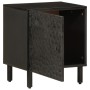 Mesita de noche de madera maciza de mango negra 40x33x46 cm de , Mesitas de noche - Ref: Foro24-356815, Precio: 61,71 €, Desc...